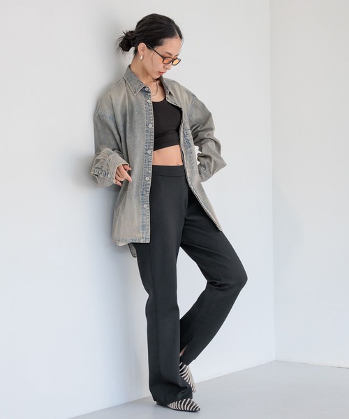 HEREIAM シャツ 「HEREIAM MEN」ユニセックス/MID DENIM シャツ メンズ