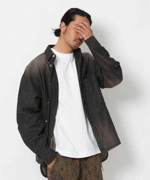 HEREIAM シャツ 「HEREIAM MEN」ユニセックス/MID DENIM シャツ メンズ