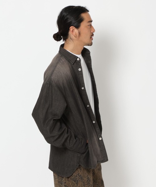 HEREIAM シャツ 「HEREIAM MEN」ユニセックス/MID DENIM シャツ メンズ