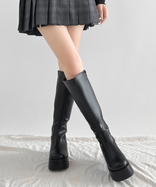 「Shoes in Closet」 ロングブーツ LL ブラック レディース_画像7