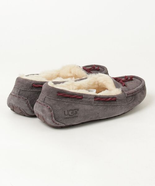 「UGG」 モカシンシューズ 23cm グレー レディース_画像2