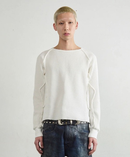 トップス NVRFRGT WAFFLE THERMAL LONGSLEEVE TSHIRT NVRFRGT（ネヴァーフォーゲット） tシャツ 「NVRFRGT」WAFFLE THERMAL