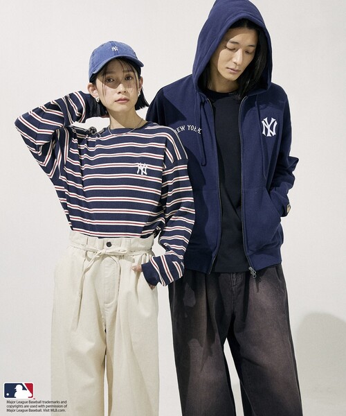 MLB 「FREAK'S STORE」ジップアップパーカー MEDIUM グレー メンズ
