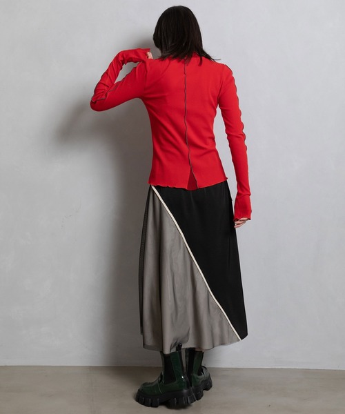 「MARECHAL TERRE」 長袖カットソー MEDIUM ホワイト レディース_画像4