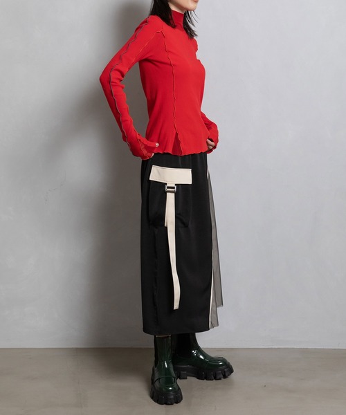 「MARECHAL TERRE」 長袖カットソー MEDIUM ホワイト レディース_画像5