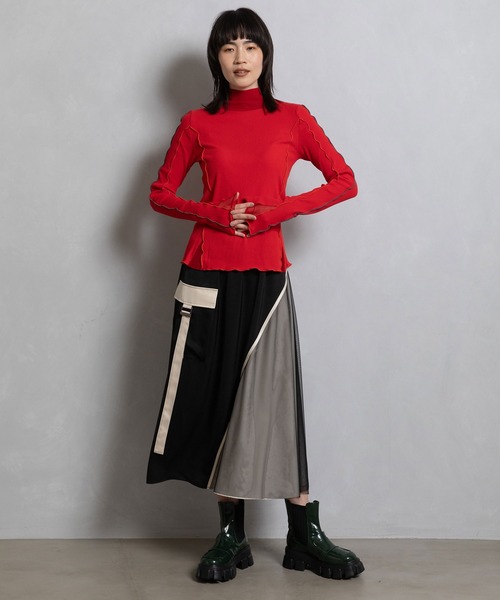 「MARECHAL TERRE」 長袖カットソー MEDIUM ホワイト レディース_画像6