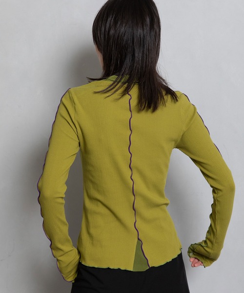 「MARECHAL TERRE」 長袖カットソー MEDIUM ホワイト レディース_画像8