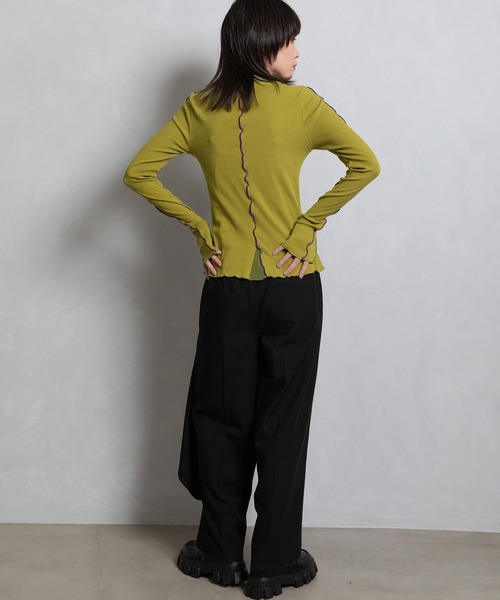 「MARECHAL TERRE」 長袖カットソー MEDIUM ホワイト レディース_画像9