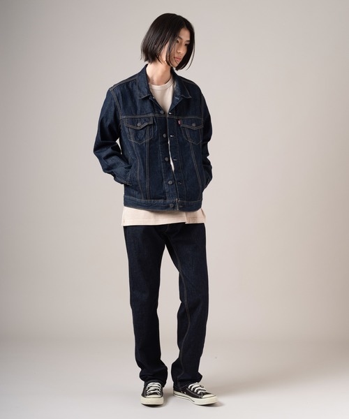 「Levi's」 デニムジャケット S ダークインディゴブルー メンズ_画像4