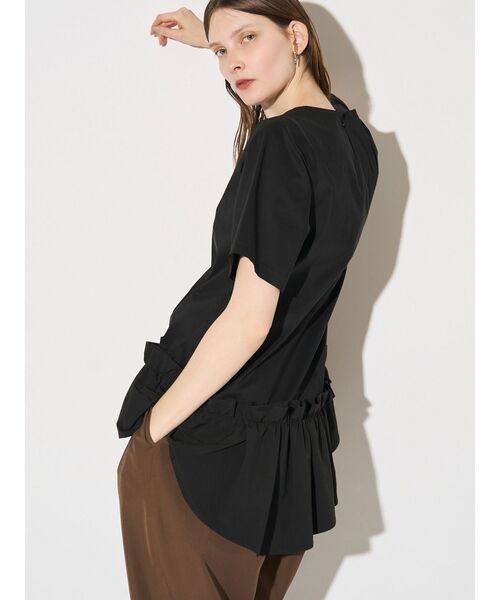 新品未使用 訳あり エレンディーク フリル ブラウス ELENDEEK（エレンディーク） ブラウス シャツ フリルヘムブラウス