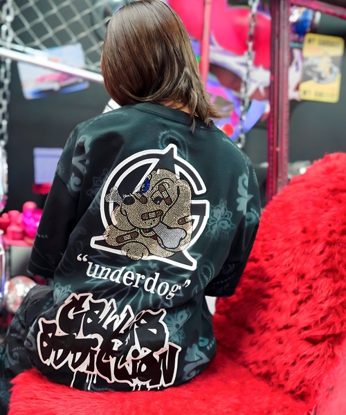 GALFY（ガルフィー） tシャツ GA×GALFY-安定の別注キラキラ犬Tee