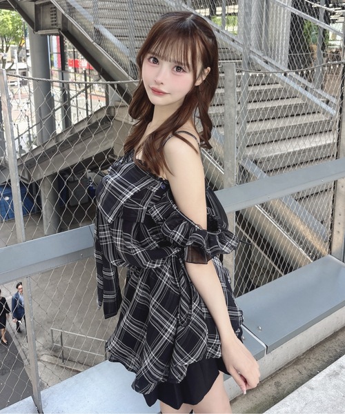 one way（ワンウェイ） ワンピース 夏 半袖 2wayリボンペプラム