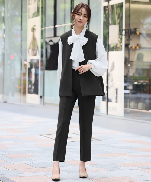 「Flolia」 セットアップ M チャコールグレー レディース_画像4
