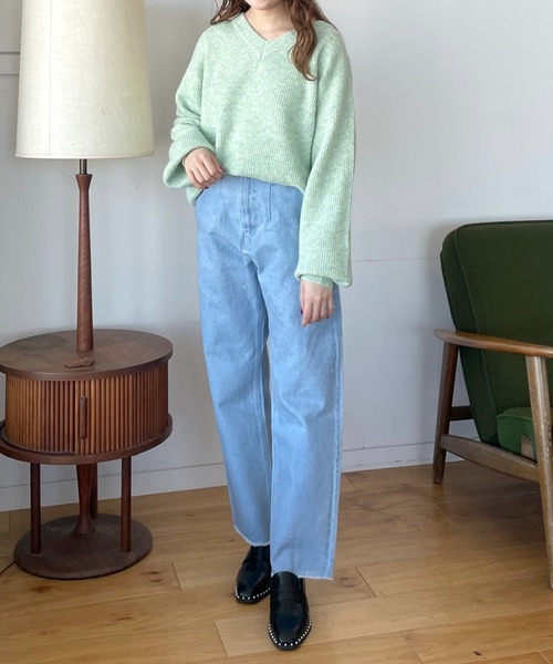 「mysty woman」 デニムパンツ SMALL ブルー レディース_画像2