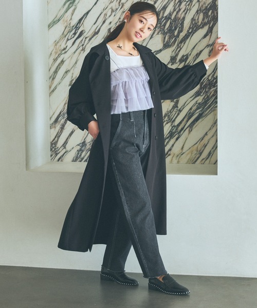 「mysty woman」 デニムパンツ SMALL ブルー レディース_画像3