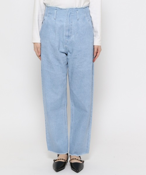 「mysty woman」 デニムパンツ SMALL ブルー レディース_画像7