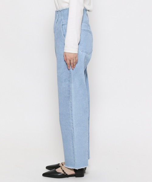 「mysty woman」 デニムパンツ SMALL ブルー レディース_画像8