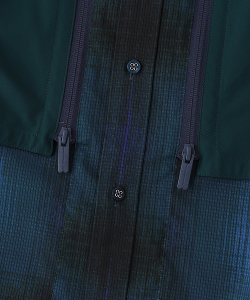 シャツ White Mountaineering OMBRE CHECK MID GUSSET SLEEVE SHIRT メンズ レディースの画像