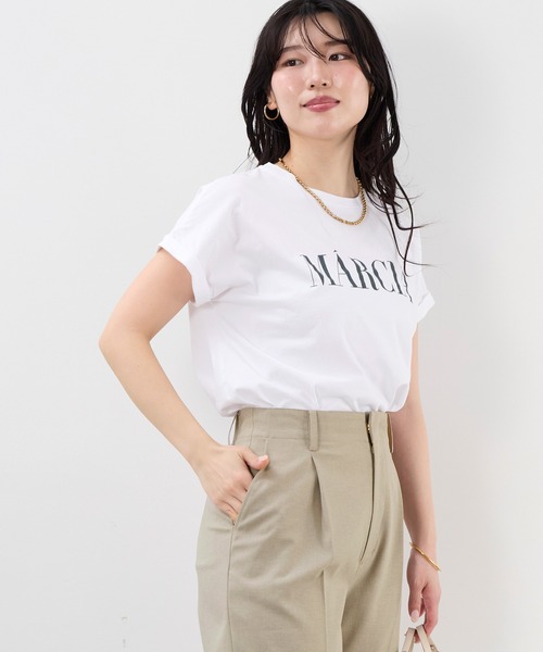 「MICA&DEAL」 半袖Tシャツ 36 レンガ レディース_画像5