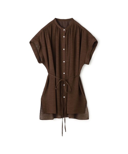 Ballsey ブラック レース 半袖 ブラウス Ballsey（ボールジィ） ブラウス シャツ 半袖 ドライクレープ ミドル