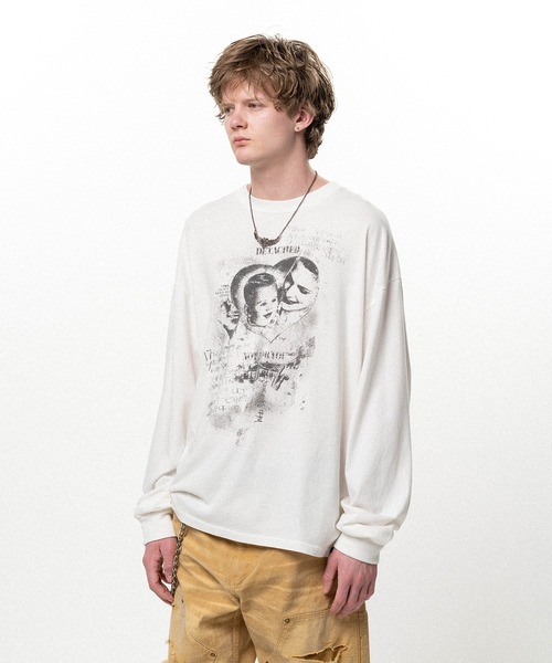 KAMIYA tシャツ DETACHED” L/S T-shirt メンズ : ZOZOTOWN Yahoo!店