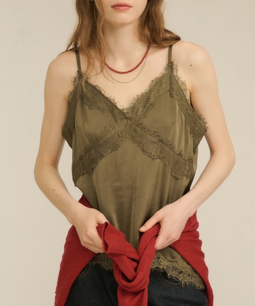 hazyl キャミソール cross lace camisole / クロスレースキャミソール