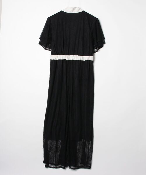 「apres jour」 レース半袖ワンピース X-LARGE ブラック レディース_画像2