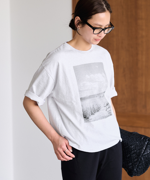 FRAMeWORK（フレームワーク） tシャツ 半袖 「追加」PHOTO T-SHIRT 3