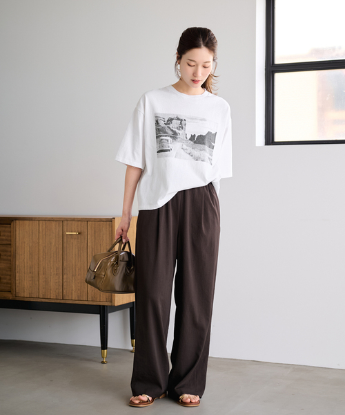 FRAMeWORK（フレームワーク） tシャツ 半袖 「追加」PHOTO T-SHIRT 3
