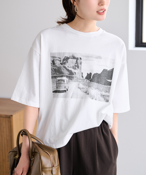 FRAMeWORK（フレームワーク） tシャツ 半袖 「追加」PHOTO T-SHIRT 3