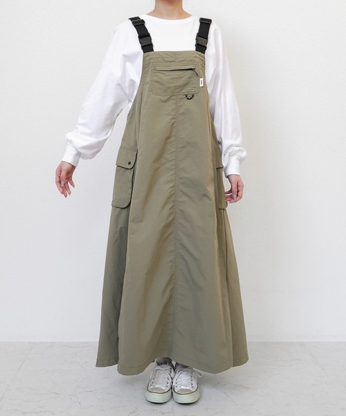 「ANME」 サロペットスカート M ネイビー レディース_画像6