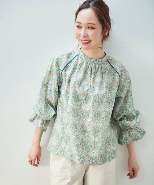 「le.coeur blanc」 長袖ブラウス 38 グリーン系その他 レディース_画像9