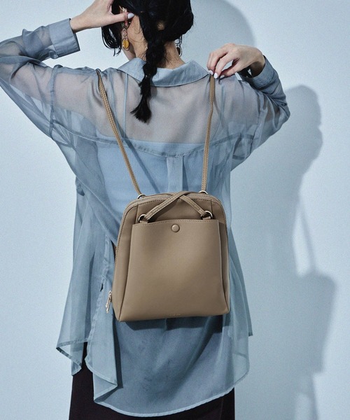 「HUNDRED」 2WAYバッグ ONE SIZE アイボリー レディース_画像6