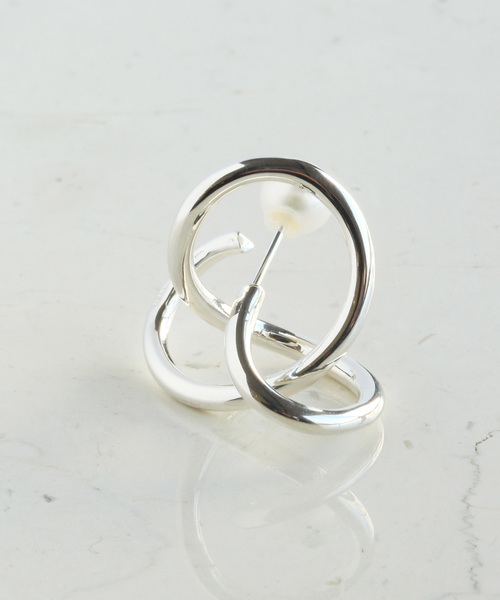 e.m. シルバーノットピアス e.m. ピアス SILVER925シルバーノットピアス/レディース/メンズ