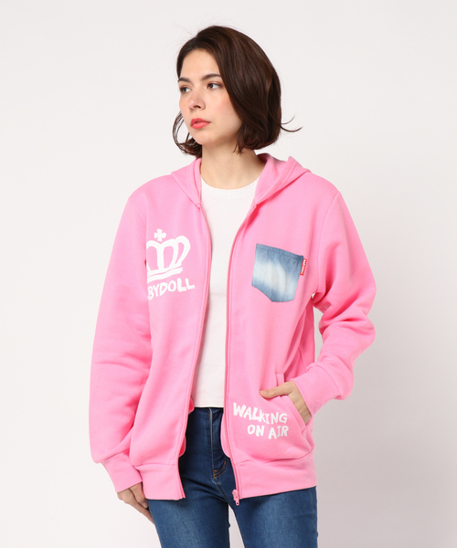 パーカー 親子お揃い ペイントメッセージジップパーカー大人 1696A|ZOZOTOWN PayPayモール店|02