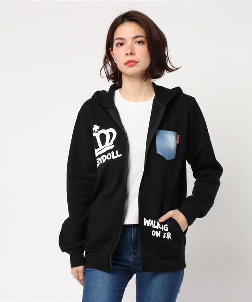 パーカー 親子お揃い ペイントメッセージジップパーカー大人 1696A|ZOZOTOWN PayPayモール店|08
