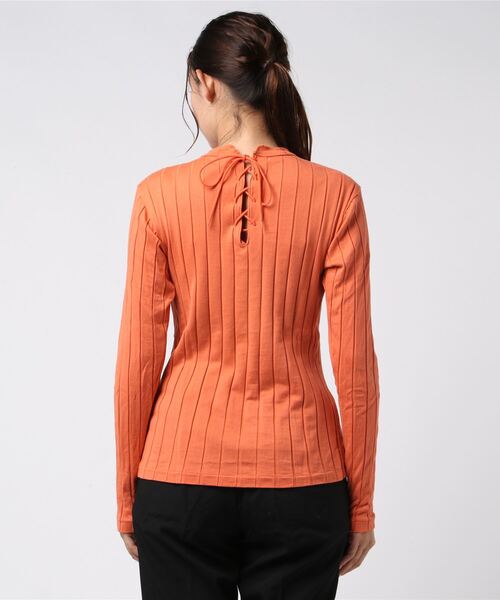 tシャツ 「YOUNG ＆ OLSEN The DRYGOODS STORE」/BROAD RIB BACKLACE LS レディース メンズ YOUNG&OLSEN The DRYGOODS STORE tシャツ 「YOUNG ＆ OLSEN