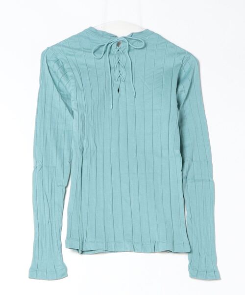tシャツ 「YOUNG ＆ OLSEN The DRYGOODS STORE」/BROAD RIB BACKLACE LS レディース メンズ YOUNG&OLSEN The DRYGOODS STORE tシャツ 「YOUNG ＆ OLSEN