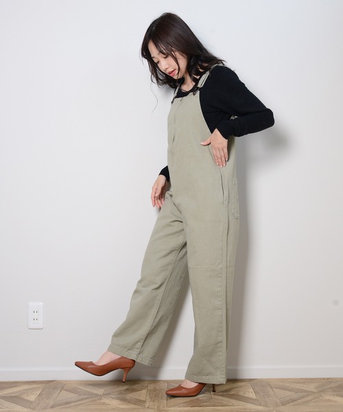 shopnikoniko サロペット オーバーオール デッキサロペット