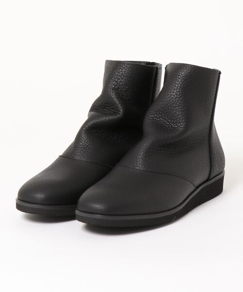 ブーツ 防水｜厚底ソフトショートブーツ レディース