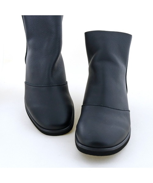 あしながおじさん伸縮性があって履きやすい厚底ソックスロングブーツ 23.5 enあしながおじさん ブーツ 防水｜厚底ソフトショートブーツ