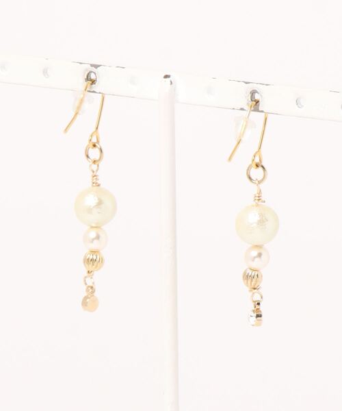 ピアス 「atelierLilly」コットンパール揺れるピアス(MA) レディース | TONE | 03