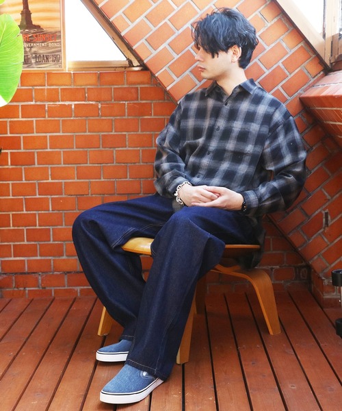 全2色 メンズ デニム ジーンズ ストレートパンツ ワイドパンツ 8(eight) ジーンズ 極太ワイドデニムストレートパンツ メンズ