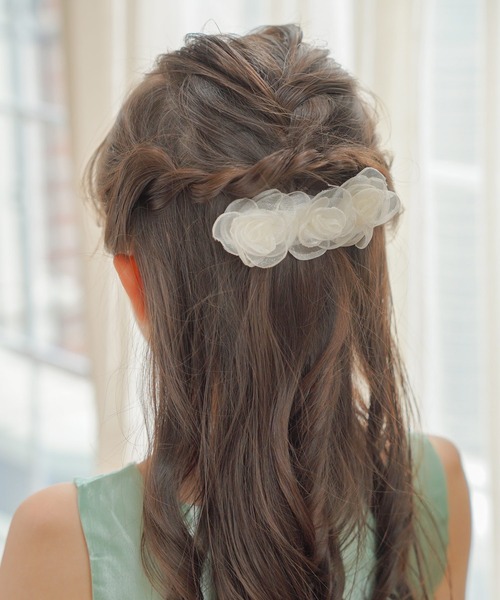 Eddie et cherie ヘアクリップ ローズバレッタ : ZOZOTOWN Yahoo!店