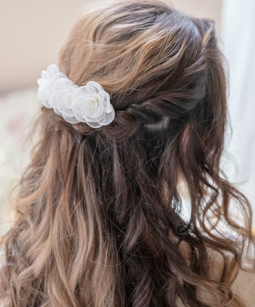 Eddie et cherie ヘアクリップ ローズバレッタ : ZOZOTOWN Yahoo
