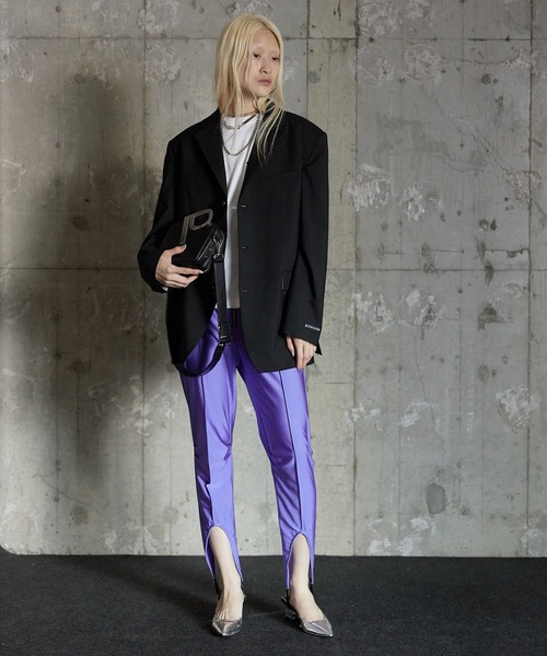 パンツ PRANK PROJECT Tack Line Slim Jersey PRANK PROJECT パンツ ジャージートレンカ/Jersey Stirrup Pants