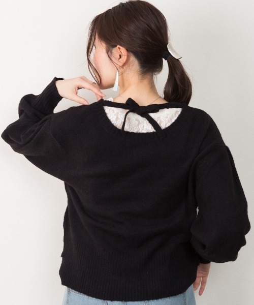 ニット セーター atONE カシュクールショート丈セーター レディース atONE ニット セーター カシュクールショート丈セーター