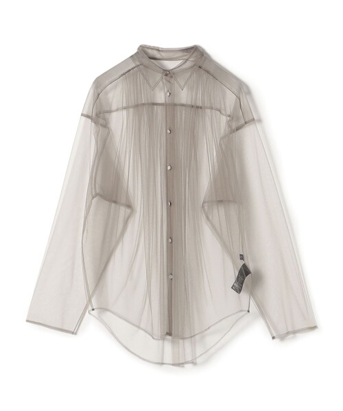 SHIPS for women / シップスウィメン 〈手洗い可能〉チュール ビッグ シャツ ◇ SHIPS ブラウス シャツ 「手洗い可能」チュール ビッグ