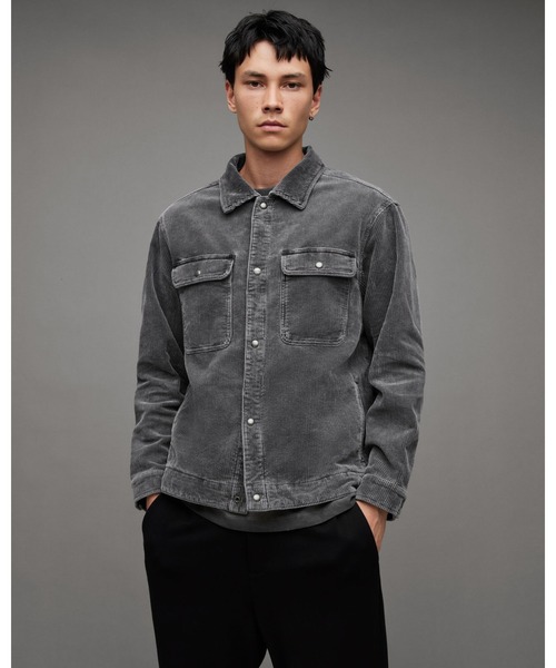 ALLSAINTS コート ジャケット CASTLEFORD CORDUROY RELAXED FIT SHIRT 