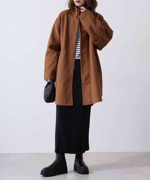 ATELANE（アテレーン） モッズコート コート ルーズシルエットフェイク